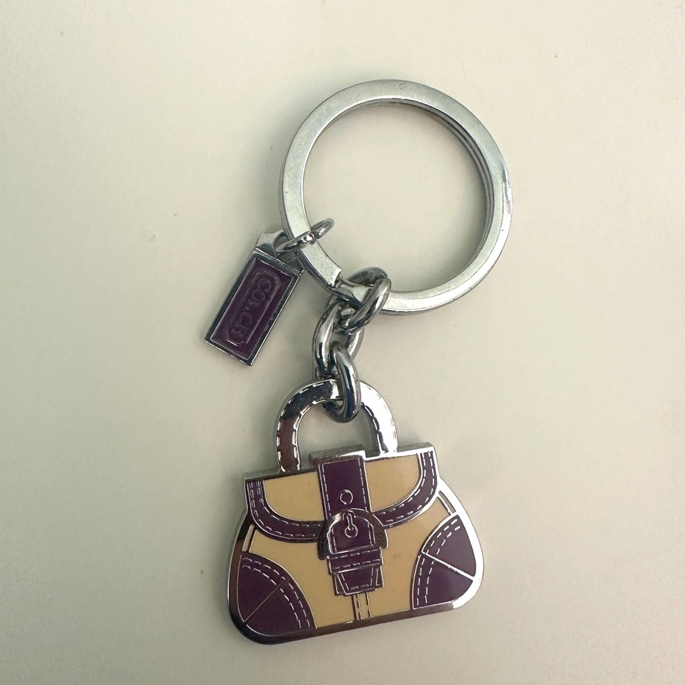 Coach Metal Keychain- Purse Shaped